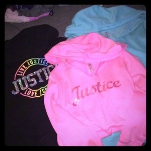 Justice hoodie sweatshirts size 10